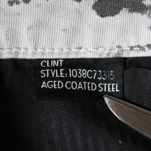 Monfrere Clint Jeans Mens 36 Black Aged Coated Steel Japanese Denim Straight USA - Picture 8 of 13